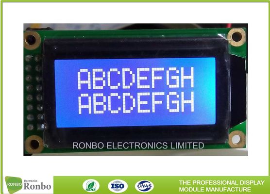Small 8 * 2 Character Display Module , Lcd Character Module ISO9001 Certification