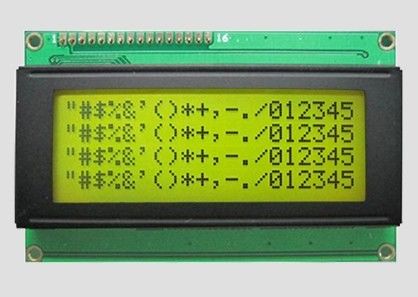 Caracter Lcd 20 caracteres * 4 líneas Modulo de visualización de luz de fondo amarillo verde Puerto paralelo 5v