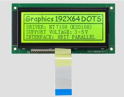 Modulo de pantalla LCD gráfico de caracteres 192*64 130mm*65mm 5v/3.3v Modulo de pantalla de matriz de puntos