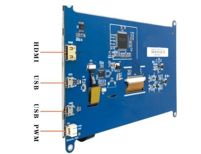 Interfaz HDMI de 7 pulgadas 1024 * 600 Táctil capacitivo y resistivo opcional Raspberry Pi OS Ubuntu Sistema Windows